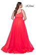 La Femme 31251 Rhinestone-Embellished Bodice A-Line Plus Size Dress