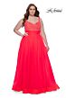 La Femme 31251 Rhinestone-Embellished Bodice A-Line Plus Size Dress