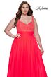 La Femme 31251 Rhinestone-Embellished Bodice A-Line Plus Size Dress