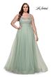 La Femme 31251 Rhinestone-Embellished Bodice A-Line Plus Size Dress