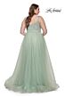 La Femme 31251 Rhinestone-Embellished Bodice A-Line Plus Size Dress