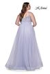 La Femme 31251 Rhinestone-Embellished Bodice A-Line Plus Size Dress