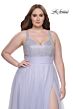 La Femme 31251 Rhinestone-Embellished Bodice A-Line Plus Size Dress
