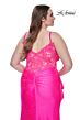 La Femme 31309 Surplice V-Neckline Lace Illusion Back Plus Size Dress