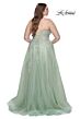 La Femme 31570 Strapless Sweetheart Neckline A-Line Plus Size Dress