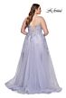 La Femme 31570 Strapless Sweetheart Neckline A-Line Plus Size Dress