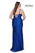La Femme 31632 Surplice Sweetheart Neckline Lace-Up Plus Size Dress