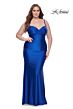 La Femme 31632 Surplice Sweetheart Neckline Lace-Up Plus Size Dress