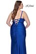 La Femme 31632 Surplice Sweetheart Neckline Lace-Up Plus Size Dress