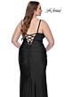 La Femme 31632 Surplice Sweetheart Neckline Lace-Up Plus Size Dress