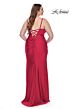 La Femme 31632 Surplice Sweetheart Neckline Lace-Up Plus Size Dress