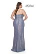 La Femme 31983 Strapless Surplice Sweetheart Neckline Plus Size Dress