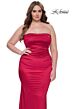 La Femme 32194 Strapless Neckline Figure-Hugging Plus Size Dress
