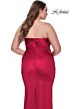 La Femme 32194 Strapless Neckline Figure-Hugging Plus Size Dress