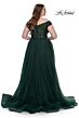 La Femme 32204 Off-The-Shoulder A-Line Silhouette Plus Size Dress