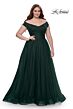 La Femme 32204 Off-The-Shoulder A-Line Silhouette Plus Size Dress