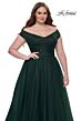 La Femme 32204 Off-The-Shoulder A-Line Silhouette Plus Size Dress