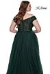 La Femme 32204 Off-The-Shoulder A-Line Silhouette Plus Size Dress