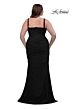 La Femme 32402 Sweetheart Neck Ruched Corset Plus Size Dress