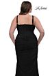 La Femme 32402 Sweetheart Neck Ruched Corset Plus Size Dress