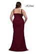 La Femme 32402 Sweetheart Neck Ruched Corset Plus Size Dress