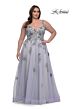 La Femme 32412 Lace Applique A-Line Plus Size Dress