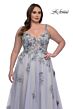 La Femme 32412 Lace Applique A-Line Plus Size Dress