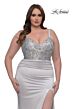 La Femme 32430 High Slit Beaded Bodice Plus Size Dress