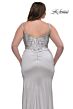 La Femme 32430 High Slit Beaded Bodice Plus Size Dress