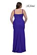 La Femme 32449 Corset Bodice High Slit Plus Size Dress