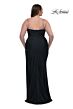 La Femme 32992 Ruched Slit Beaded Sweetheart Neck Plus Size Dress