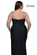 La Femme 32992 Ruched Slit Beaded Sweetheart Neck Plus Size Dress