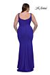 La Femme 33005 Scoop Neck Ruched Sleeveless Plus Size Dress