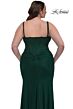 La Femme 33015 High Slit Ruched Derriere Plus Size Dress