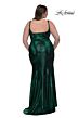 La Femme 33020 Spaghetti Strap High Slit Plus Size Dress