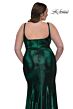 La Femme 33020 Spaghetti Strap High Slit Plus Size Dress