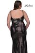 La Femme 33020 Spaghetti Strap High Slit Plus Size Dress