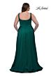 La Femme 33026 Slim Strap A-Line Plus Size Dress