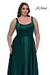 La Femme 33026 Slim Strap A-Line Plus Size Dress
