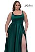 La Femme 33026 Slim Strap A-Line Plus Size Dress