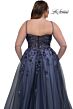 La Femme 33061 Beaded Floral A-Line Plus Size Dress