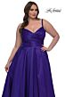 La Femme 33075 A-Line High Slit Plus Size Dress