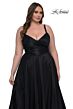 La Femme 33075 A-Line High Slit Plus Size Dress