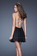 La Femme 19441 Black Sweetheart Neckline A-Line Dress