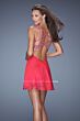 La Femme 19666 Empire Waist Sweetheart Neck Sleeveless Dress