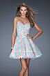 La Femme 20247 Full Skirt Sweetheart Neck A-Line Dress