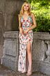 Lara 29486 Criss Cross Back Floral Dress