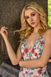 Lara 29486 Criss Cross Back Floral Dress