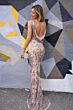 Lara 29530 Cowl Back Embellished Dress