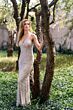 Lara 29904 Spaghetti Straps V-Neck Dress